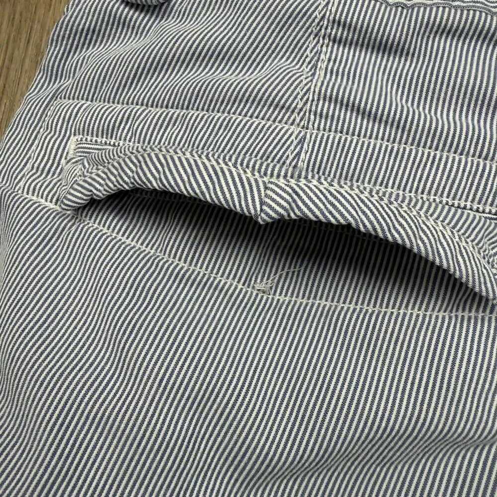Polo Ralph Lauren Cargo Shorts Mens 32 Blue Striped Canvas 10